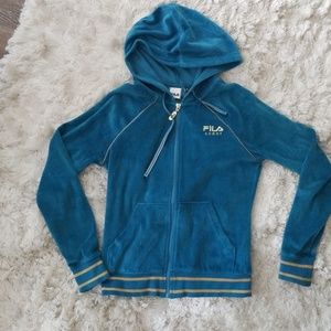 Fila velvet track jacket